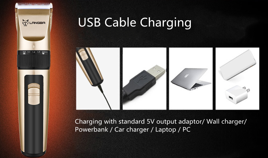 P65 usb vezeték nélküli kisállatvágó